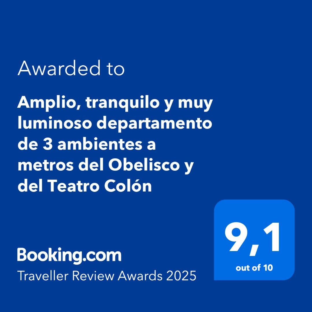 Amplio, Tranquilo Y Muy Luminoso Departamento De 3 Ambientes A Metros Del Obelisco Y Del Teatro Colon Lägenhet Buenos Aires Exteriör bild